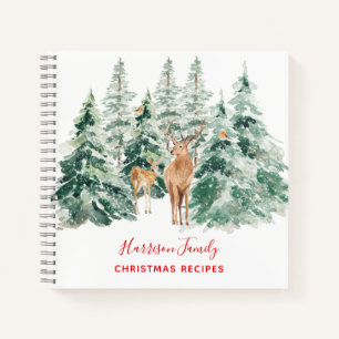 Winter Woodland Family Recipe Notebook