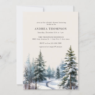 Winter Woodland   Forest Invitations