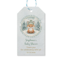Winter Woodland Fox Baby Shower Thank You