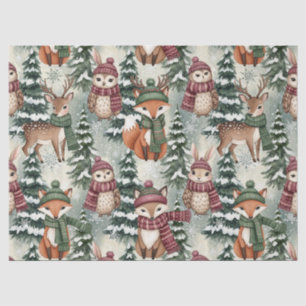 Winter Woodland Friends – Cute Animals Tissue Paper