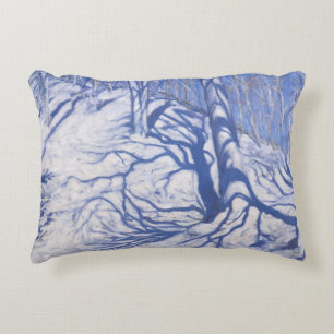 Winter Woodland near Courcheval 2008 Decorative Cushion