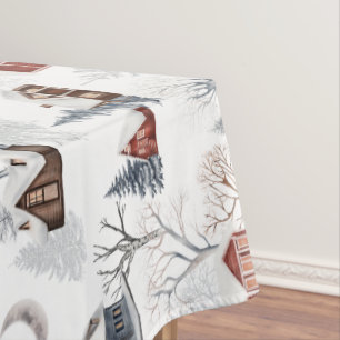 Winter Woodland Pattern  Tablecloth