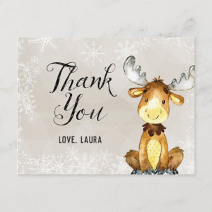 Winter Woodland Thank You Card