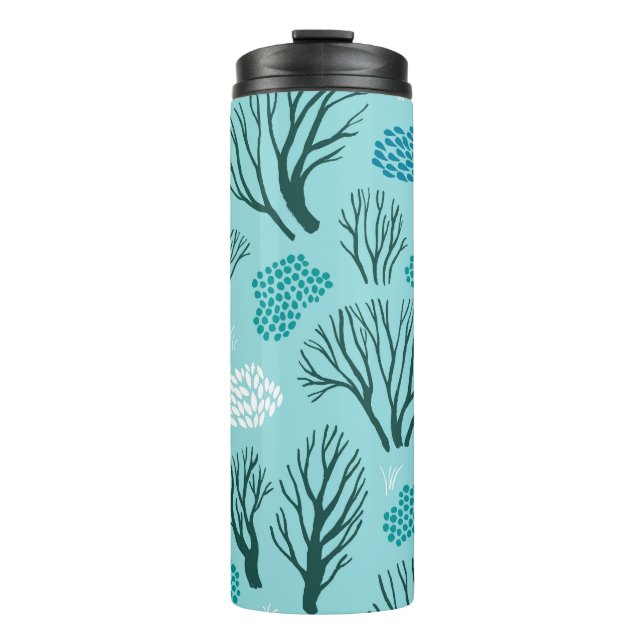 Winter Woodland: Vintage Seamless Thermal Tumbler (Front)