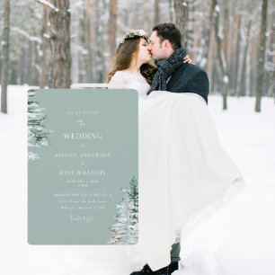 Winter Woodland Wedding Invitation