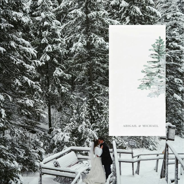 Winter Woodland Wedding Personalised  Napkin (Creator Uploaded)