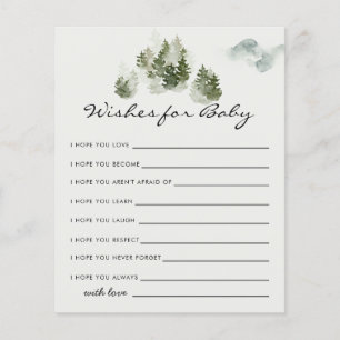 Winter Woodland Wishes for Baby Card Game