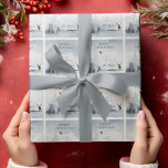 Winter Woodlands & Mountains Snowy Scene Christmas Wrapping Paper<br><div class="desc">Snowy winter scenes of woodlands,  mountains and forest animals. Customise the text Merry Christmas to your own Holiday Season Greeting.</div>
