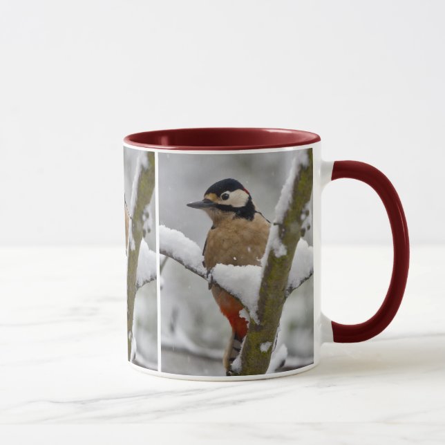 Winter Woodpecker Mug (Right)