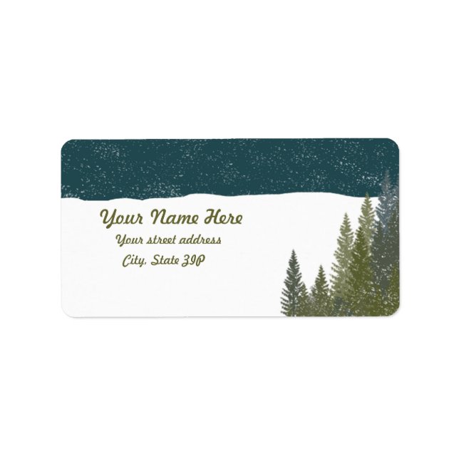 Winter Woods Address Labels (Front)