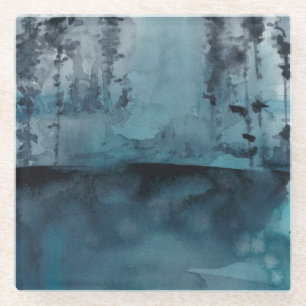 Winter Woods Glass Coaster