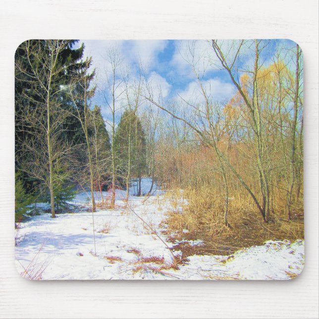 Winter Woods Mouse Pad (Front)