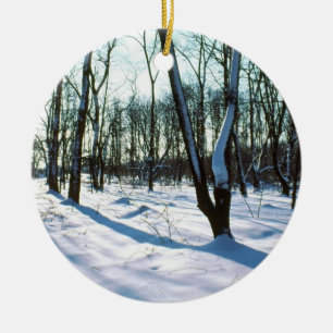 Winter Woods Round Ornament