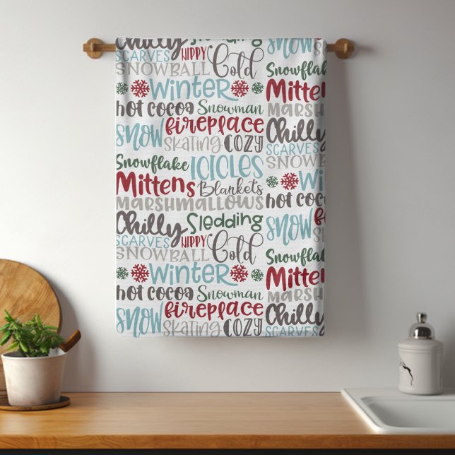 Winter Word Art | Christmas Tea Towel (Creator Uploaded)