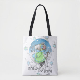 Winter Workout Mouse Tote Bag