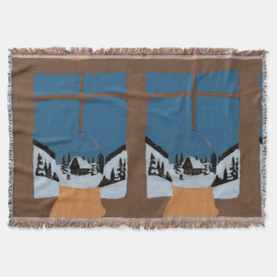 Winter Woven Cover - Snow Globe Throw Blanket