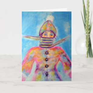"Winter Wrapping" Art Holiday Greeting Card