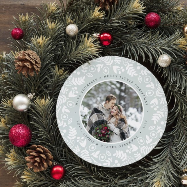Winter Wreath Holiday Photo Card (Creator Uploaded)