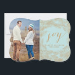 WINTER WREATH | JOY | STYLISH HOLIDAY CARD<br><div class="desc">WINTER FOLIAGE WREATH | STYLISH GREETING CARD</div>