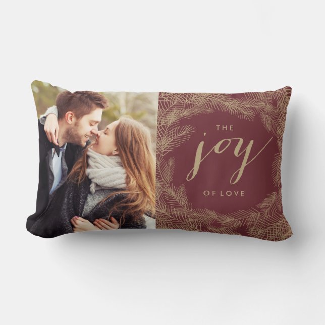 WINTER WREATH | JOY STYLISH HOLIDAY PILLOW (Front)