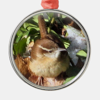Winter Wren Metal Tree Decoration