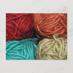 Winter Yarn Postcard