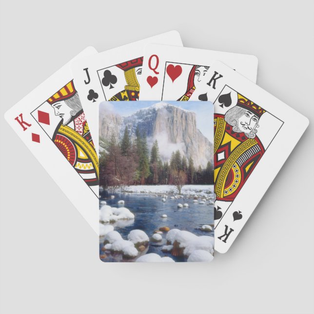 Winter Yosemite National Park Playing Cards (Back)