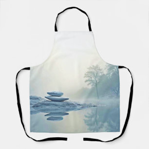 Winter Zen: Foggy Lake Balance Apron