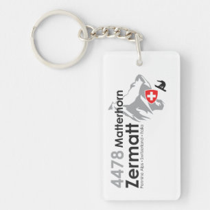 Winter Zermatt keychain