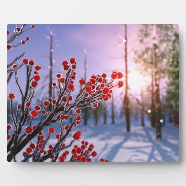 Winterberry in Ice Plaque (Front)