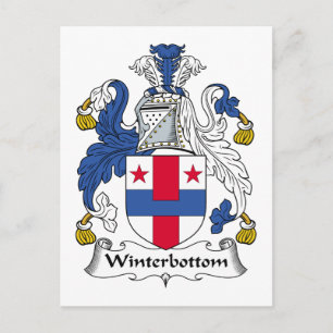 Winterbottom Family Crest Postcard