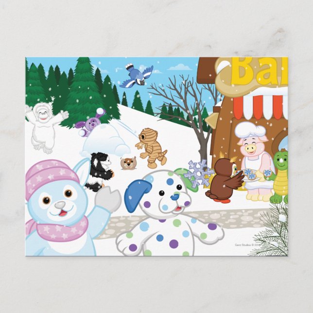 Winterfest has arrived in Kinzville! Postcard (Front)