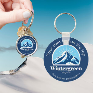 Wintergreen Virginia ski resort gift  Key Ring