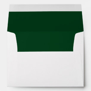 Wintergreen Wedding Elegant Modern Return Address Envelope