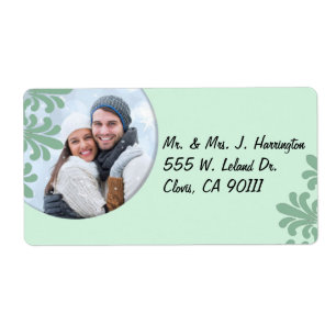 Wintergreen Wreath Photo Labels