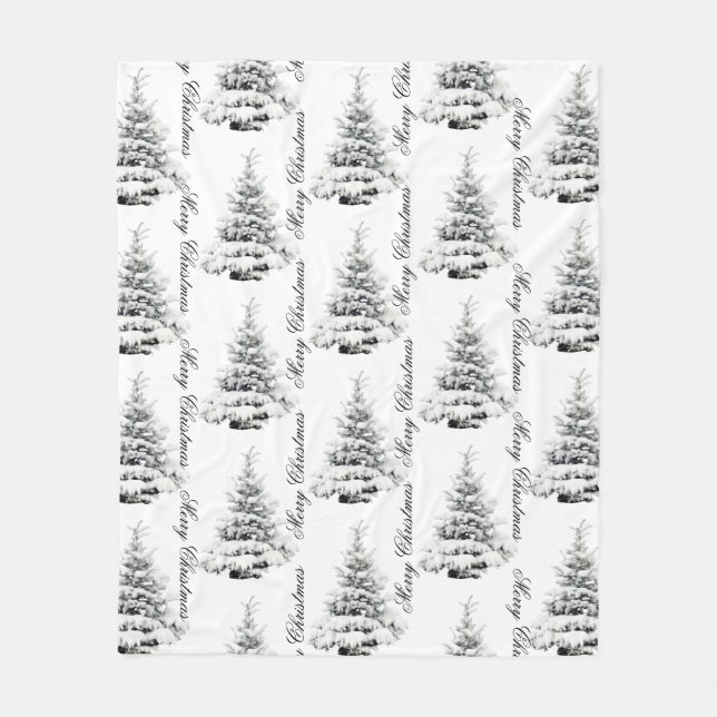 WINTERLAND Christmas fleece blanket  (Front)
