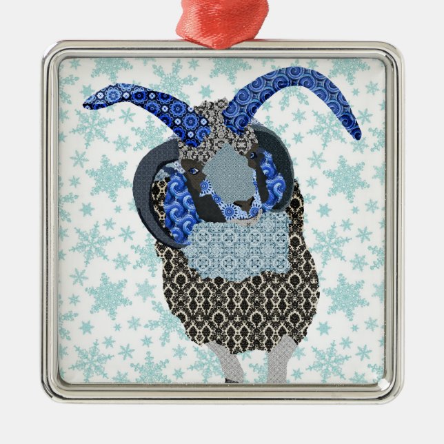 Winterland Sheep Ornament (Front)