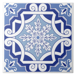 Winterleaf Scroll Ceramic Tile