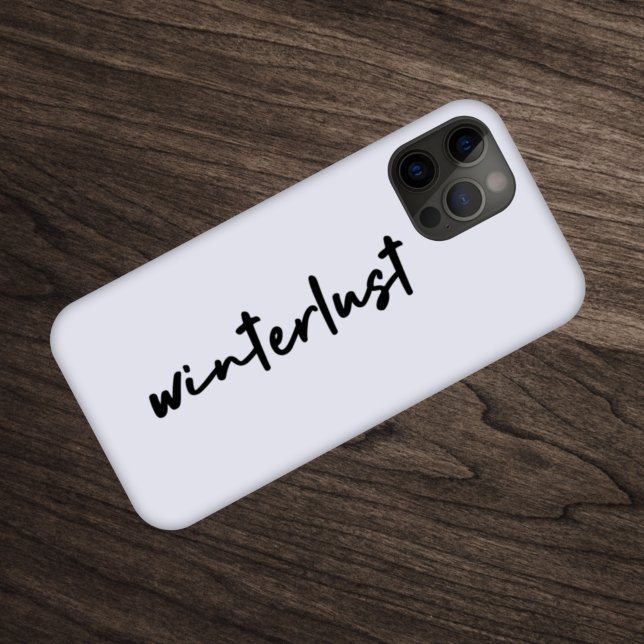 Winterlust | Winter Modern Minimalist Christmas iPhone 15 Case (Creator Uploaded)