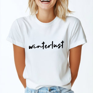 Winterlust Winter Modern Minimalist Christmas T-Shirt