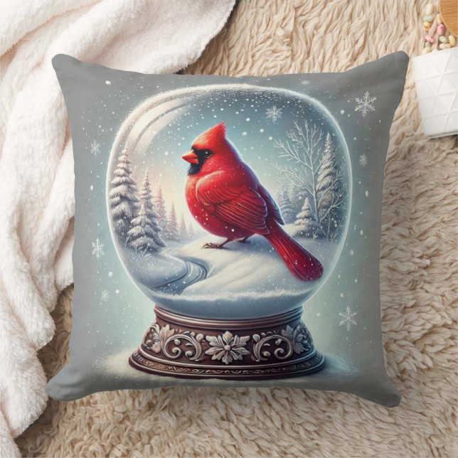 Winter's Cardinal Keepsake Cushion (Blanket)
