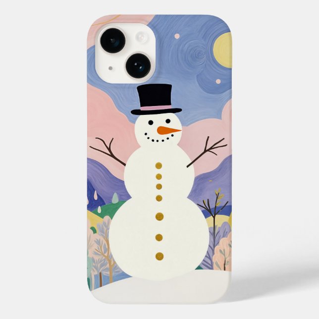 Winter's Cheerful Watcher Case-Mate iPhone Case (Back)