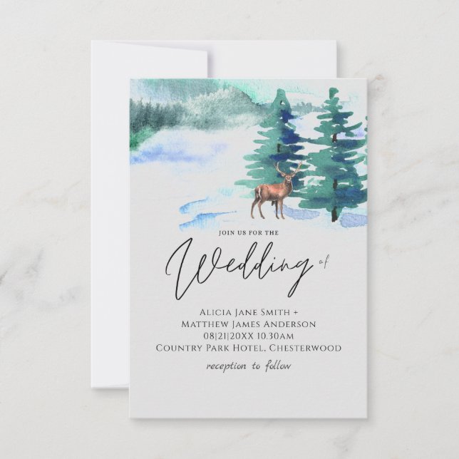 Winters Come Mountain Wedding (Front)