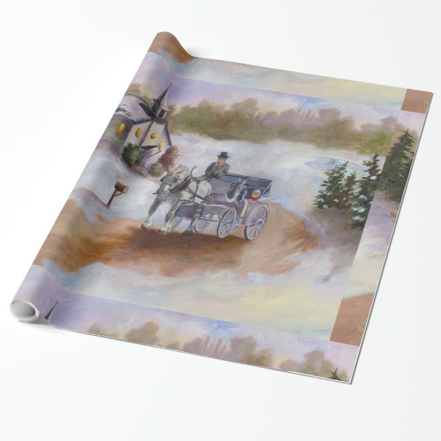 Winter's Dream Wrapping Paper (Unrolled)