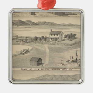 Winters Dutton ranch Metal Ornament