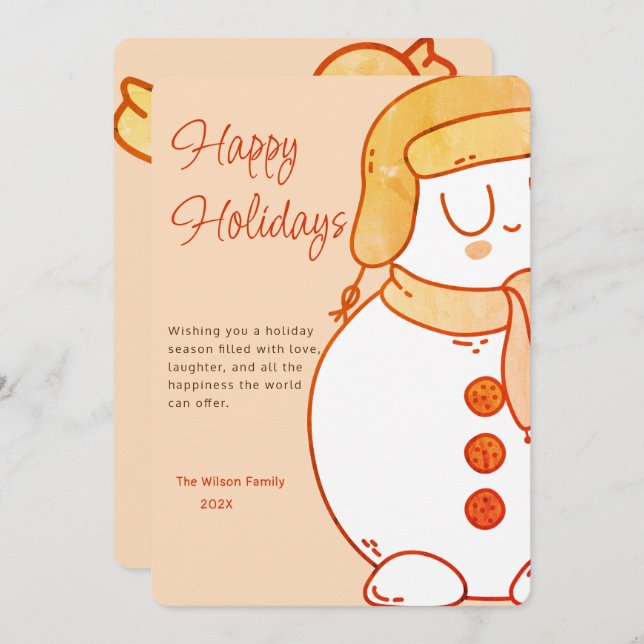 Winter's Embrace Holiday Card (Front/Back)