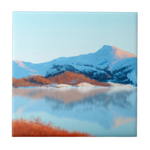 Winter's Farewell Ceramic Tile