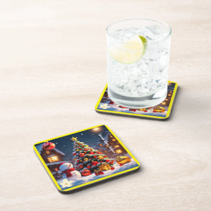 "Winter's Festive Magic" Coaster