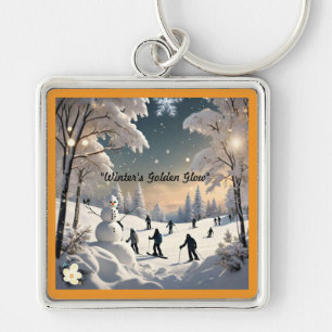"Winter's Gentle Charm" Key Ring
