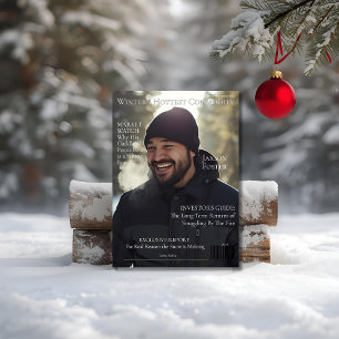 Winter's Hottest Commodity  Magazine Cover  Holiday Card